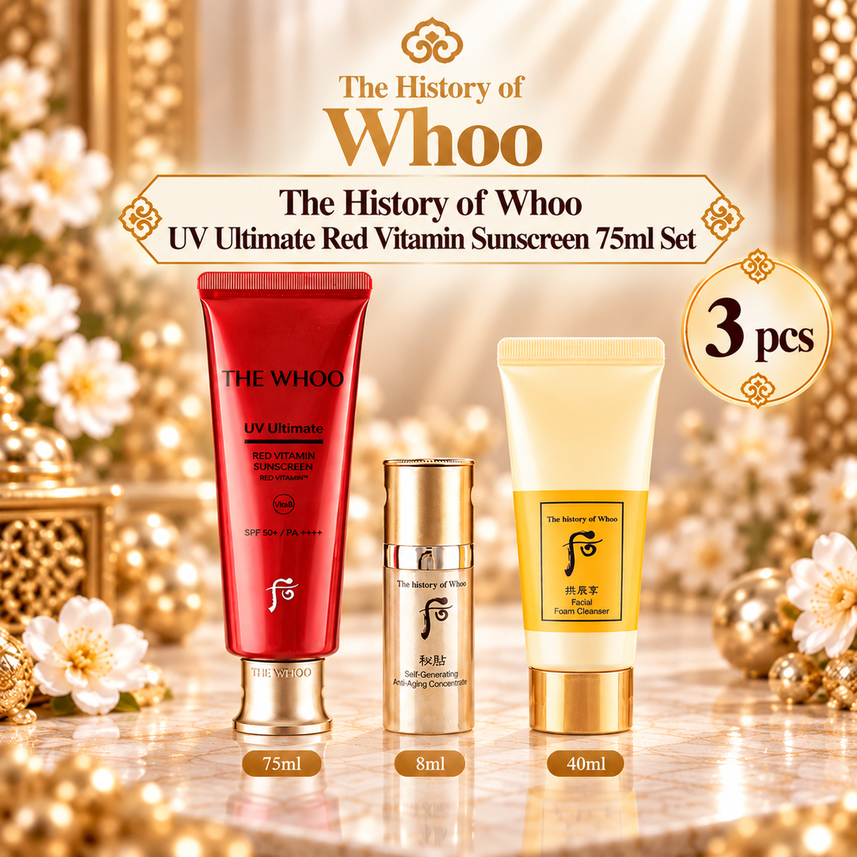 Whoo UV Ultimate Red Vitamin Sunscreen 50ml SPF50+ PA++++