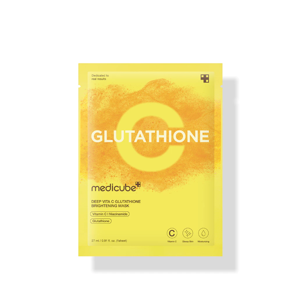 MEDICUBE Deep Vita C Glutathione Brightening Mask - 27ml x 1 Sheet
