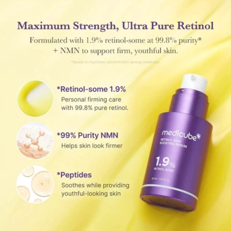Medicube Retinol 1.9% NMN Boosting Serum 30ml
