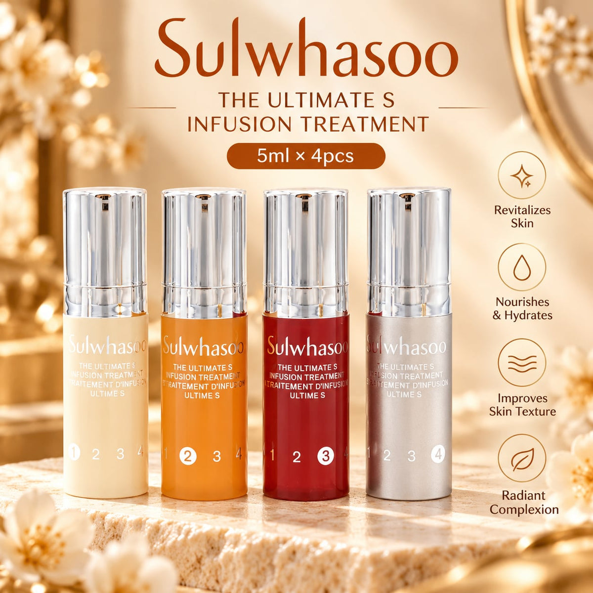 Sulwhasoo THE ULTIMATE S INFUSION TREATMENT 4pcs x5ml