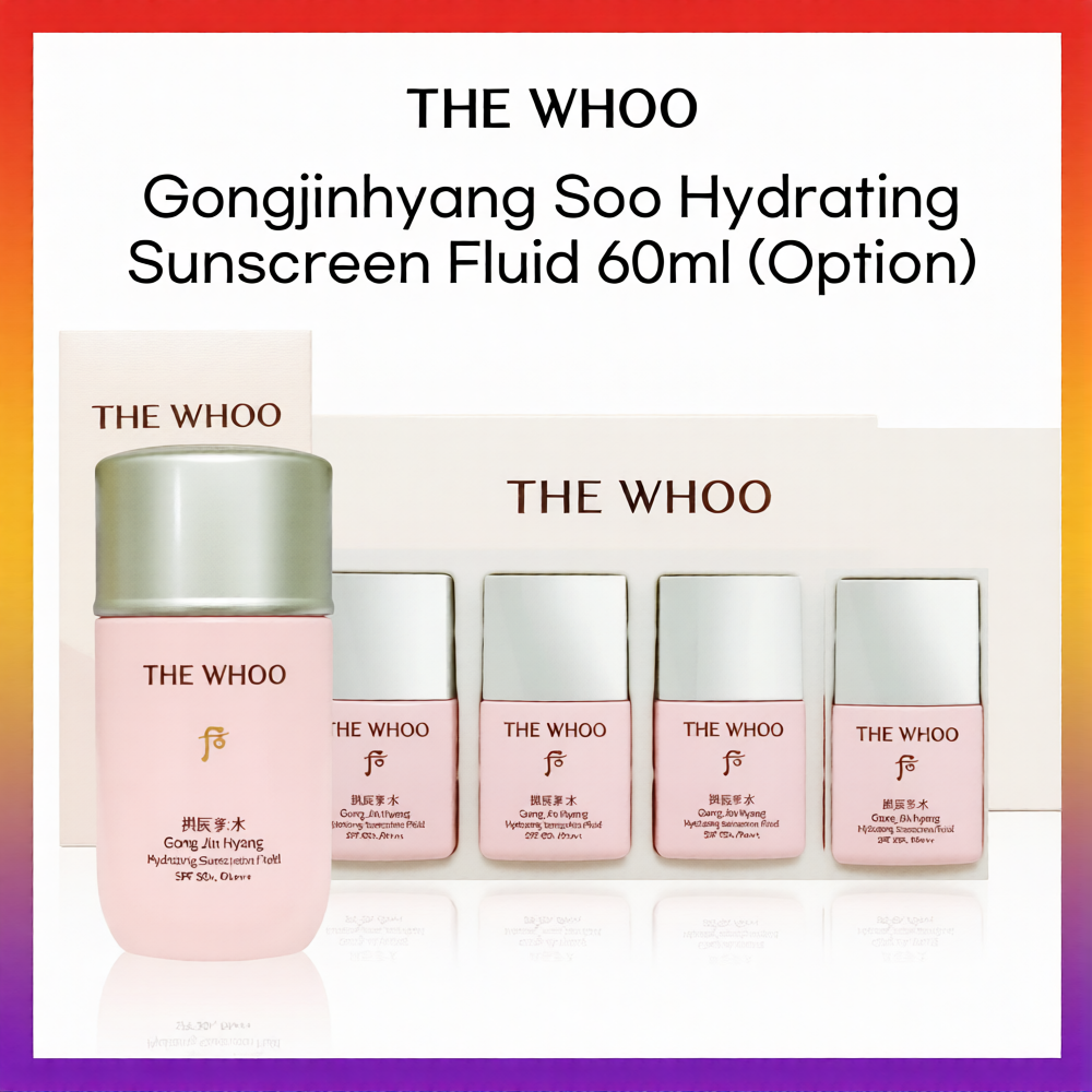 The History of Whoo Gongjinhyang Soo Hydrating Sunscreen Fluid 60ml + 4 x13ml