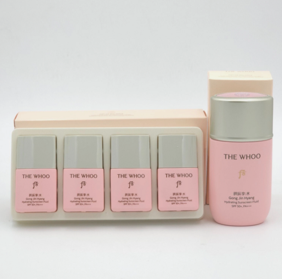 The History of Whoo Gongjinhyang Soo Hydrating Sunscreen Fluid 60ml + 4 x13ml