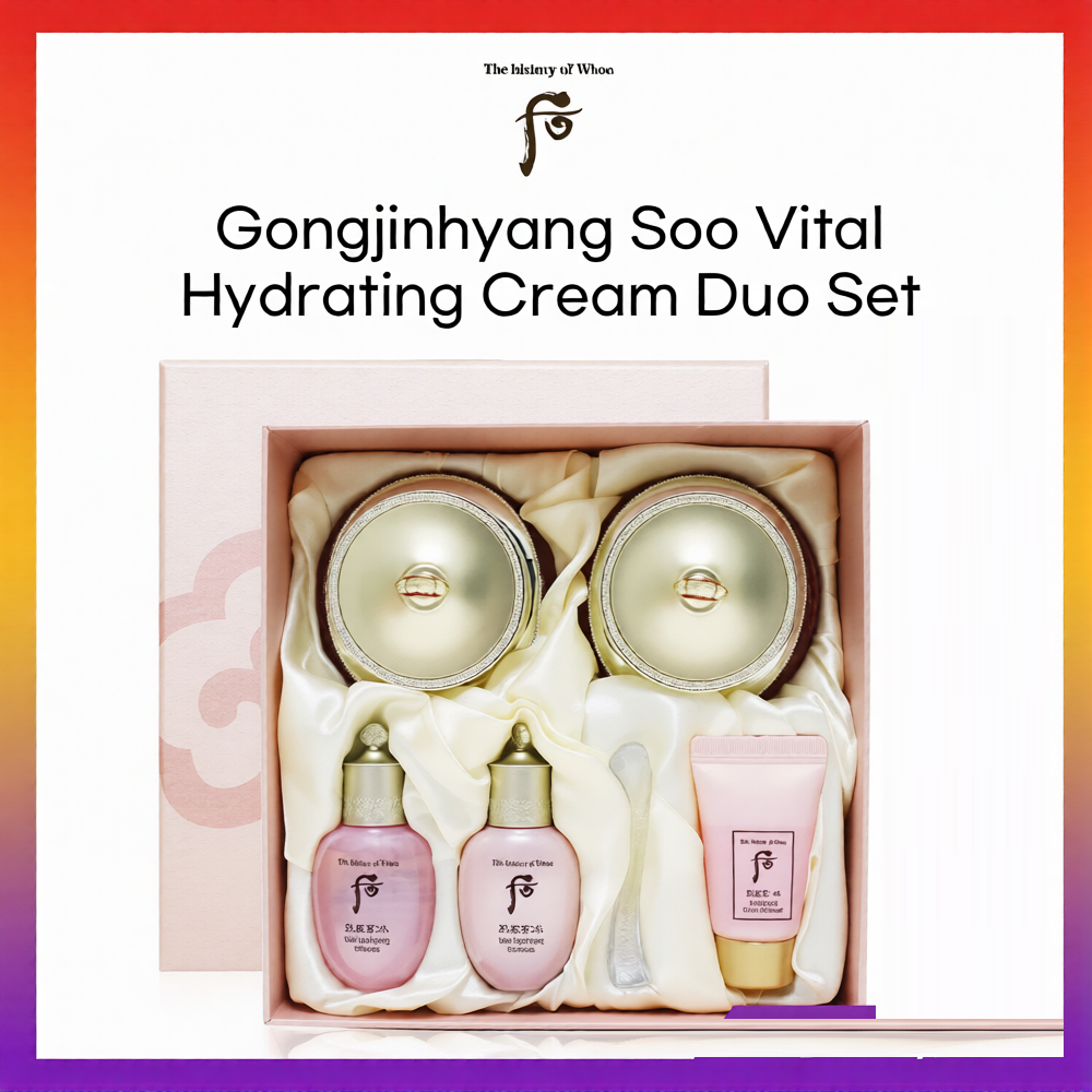 The History of Whoo Gongjinhyang Soo Vital Hydrating Cream Duo Set
