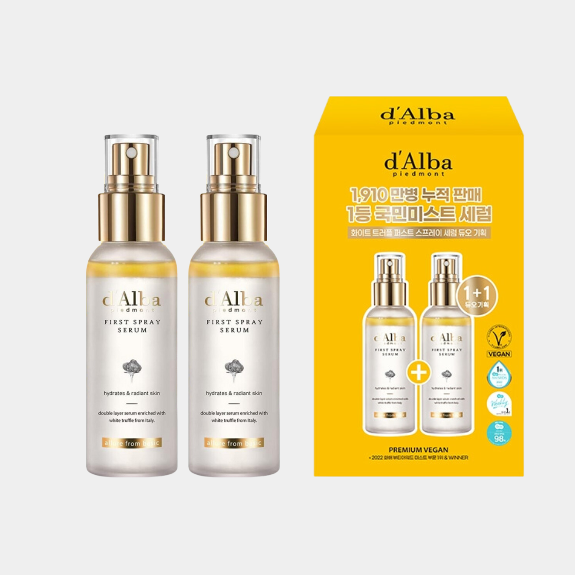 Sérum spray d'Alba Piémont Truffe Blanche Italienne 100 ml 1+1