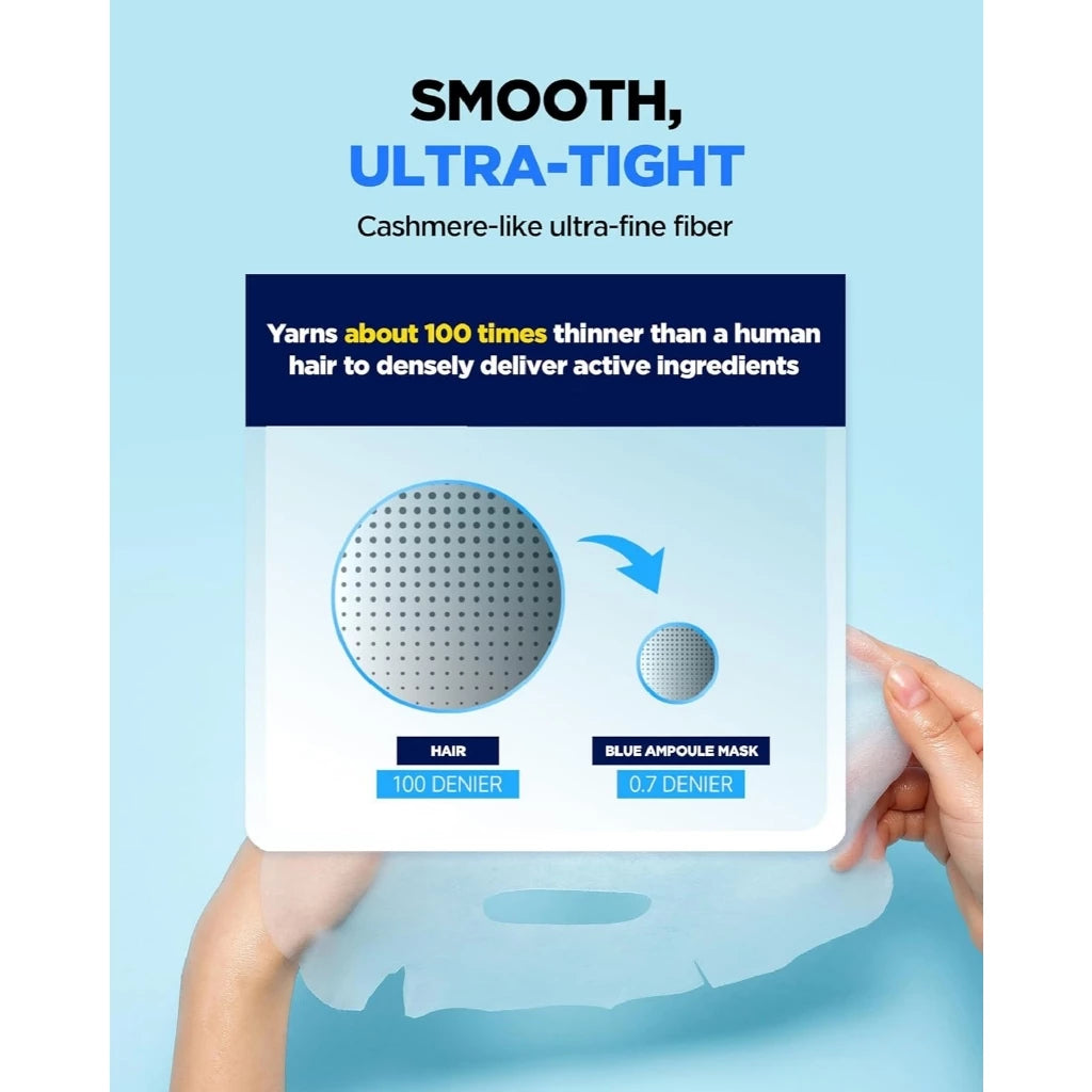 WELLAGE Real Hyaluronic Blue Ampoule Mask 5 sheets