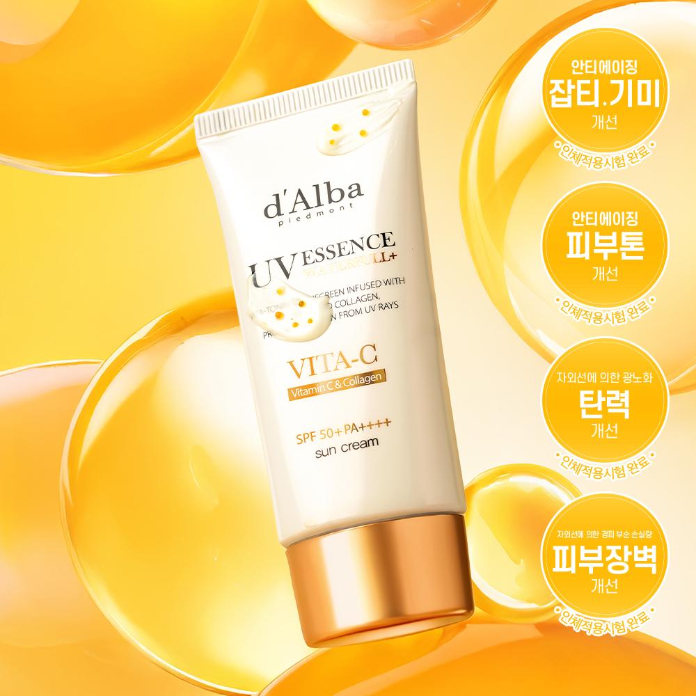 d’Alba Waterfull UV Essence Vitamin C & Collagen 50ml SPF 50+ PA ++++