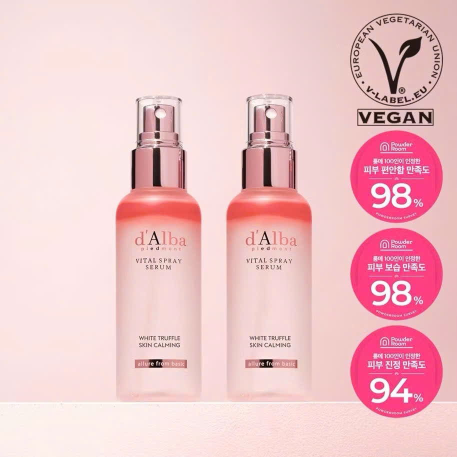 Serum Xịt Dưỡng Trắng Truffle Ý D'alba Vital Spray - 100ml 1+1