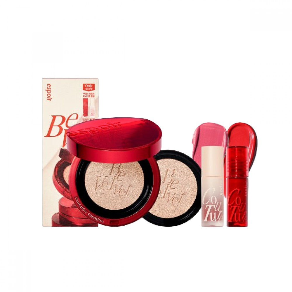 eSpoir - Pro Tailor Be Velvet Cover Cushion Mini Lip Set 37g