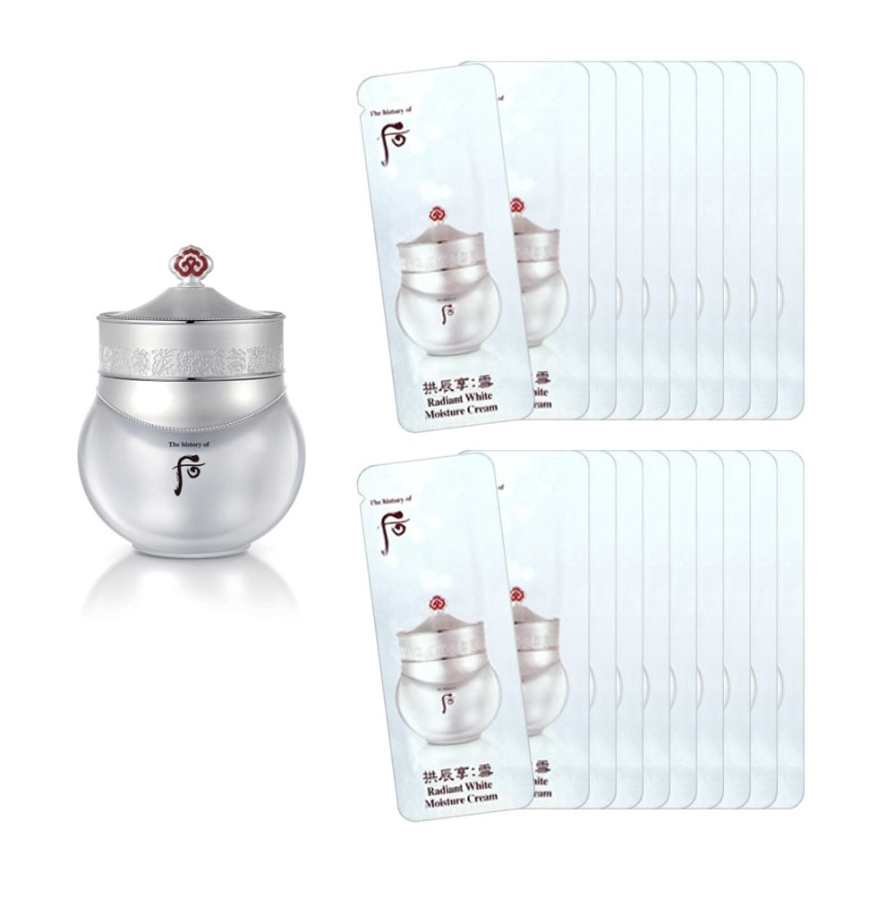 Lịch sử của Whoo Gongjinhyang Seol Radiant White Moisture Cream 1ml x 120 miếng