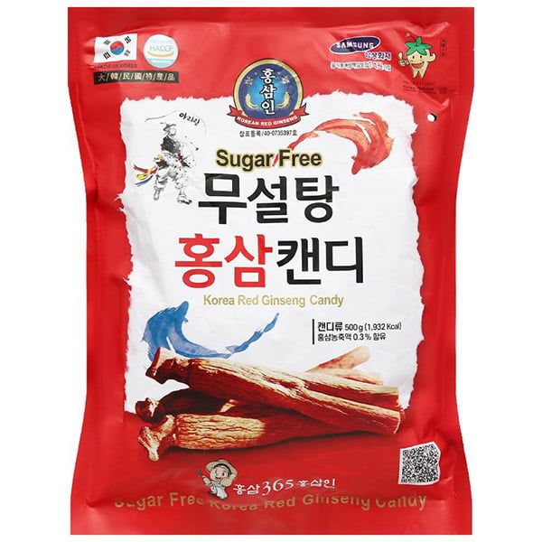 Korean Sugar-Free Red Ginseng Candy 365 (500g)