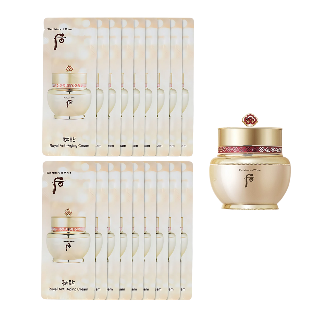 Lịch sử của kem chống lão hóa Whoo Bichup Royal 1ml *120 miếng Phiên bản mới