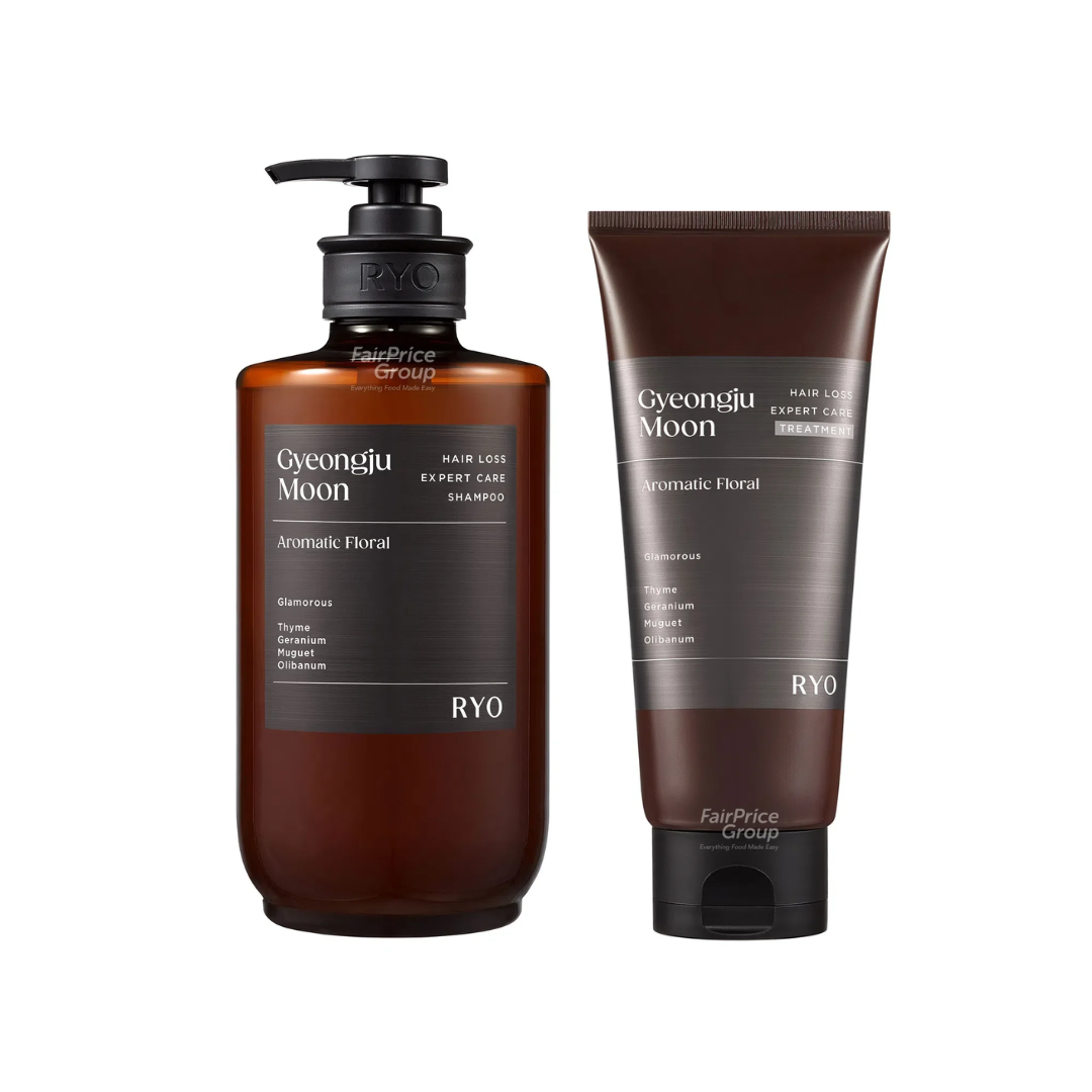 RYO Hair Loss Expert Care Perfume Gyeongju Moon Aromatic Floral Shampoo 585ml +Treatment 200ml