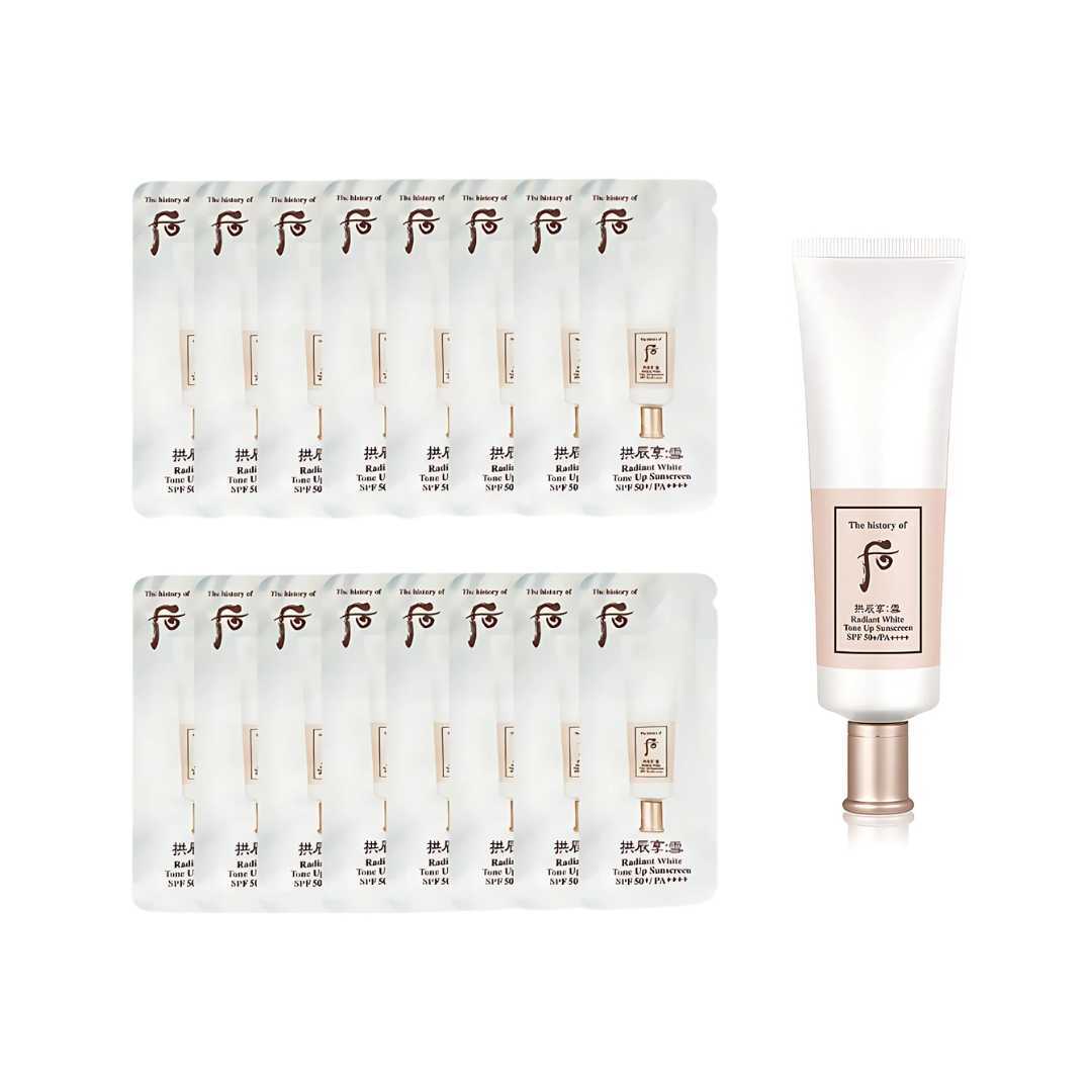 Whoo Radiant White Tone Up Sunscreen 1ml - 120 pcs