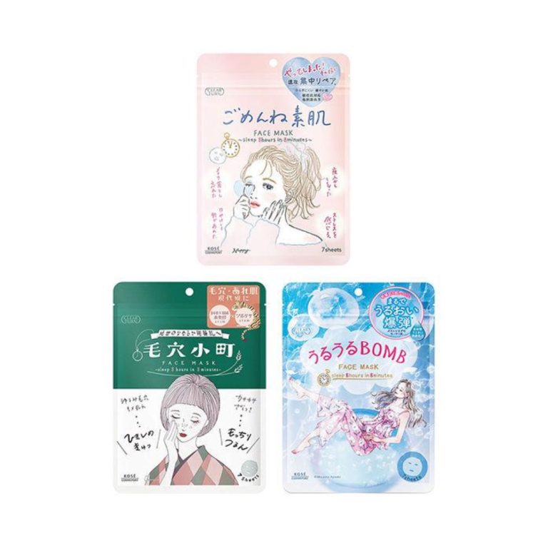 KOSE Clear Turn Uruuru Moisture Bomb Face Mask (7 sheets)