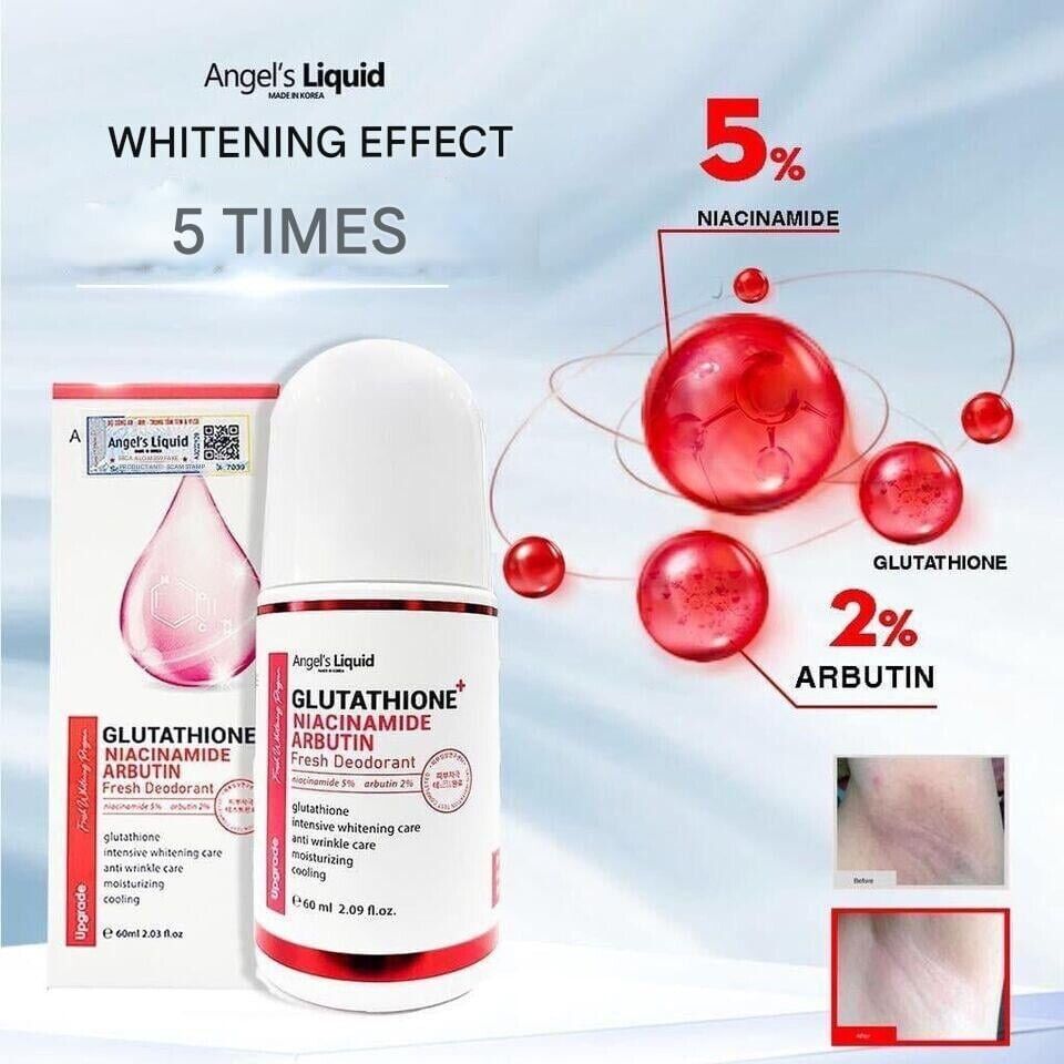 Angel’s Liquid Glutathione Niacinamide Arbutin Cooling Fresh Deodorant 60ml