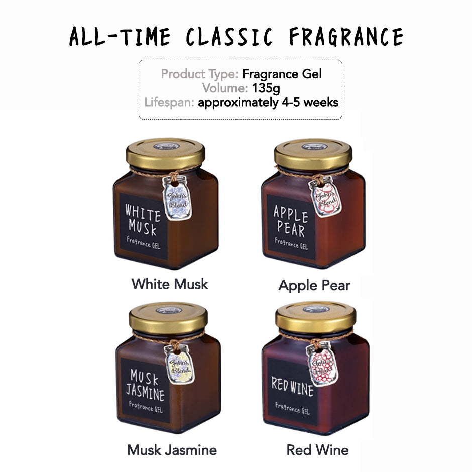 John's Blend Fragrance Gel - Musk Jasmine 135g