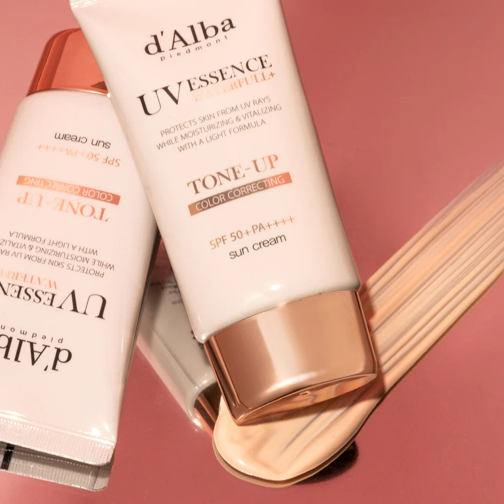 d'Alba Waterfull Pink Correcting Tone-Up Sunscreen SPF 50+ PA++++ 50 ml + 50 ml