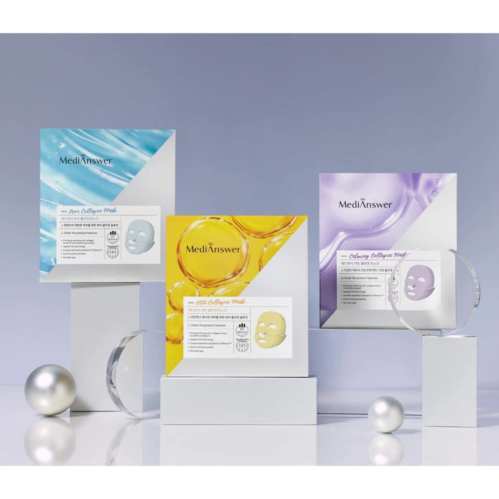 MediAnswer Vita Collagen Mask - Box of 5 Masks (37 g / 1.3 oz Each)